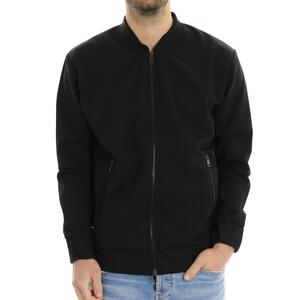 FELPA ZIP NERO